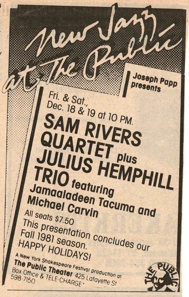 Live at the Public Theatre, NYC